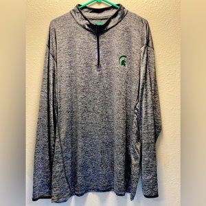 Michigan State Spartans Quarter Zip Pull Over- XXL
